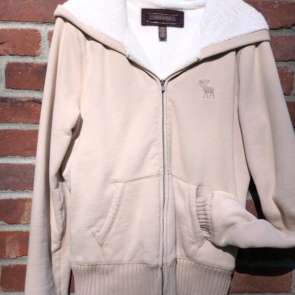 Ezra Fitch fur lined cuddly zip up hoodie